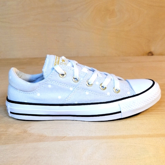 Converse Shoes - Converse All Star White and Gold Sneakers Canvas Low-Top Sneakers